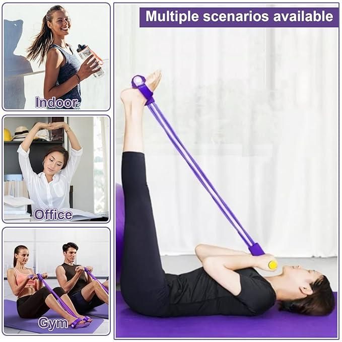 Multi-Function Pedal Resistance Band for Full-Body Yoga & Fitness (6 month warranty)